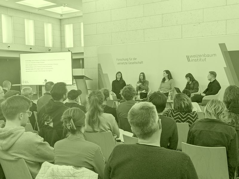 Panel mit K. Nocun, C. Rikap, A. Geese, A. Groh & J. Franke (von links)